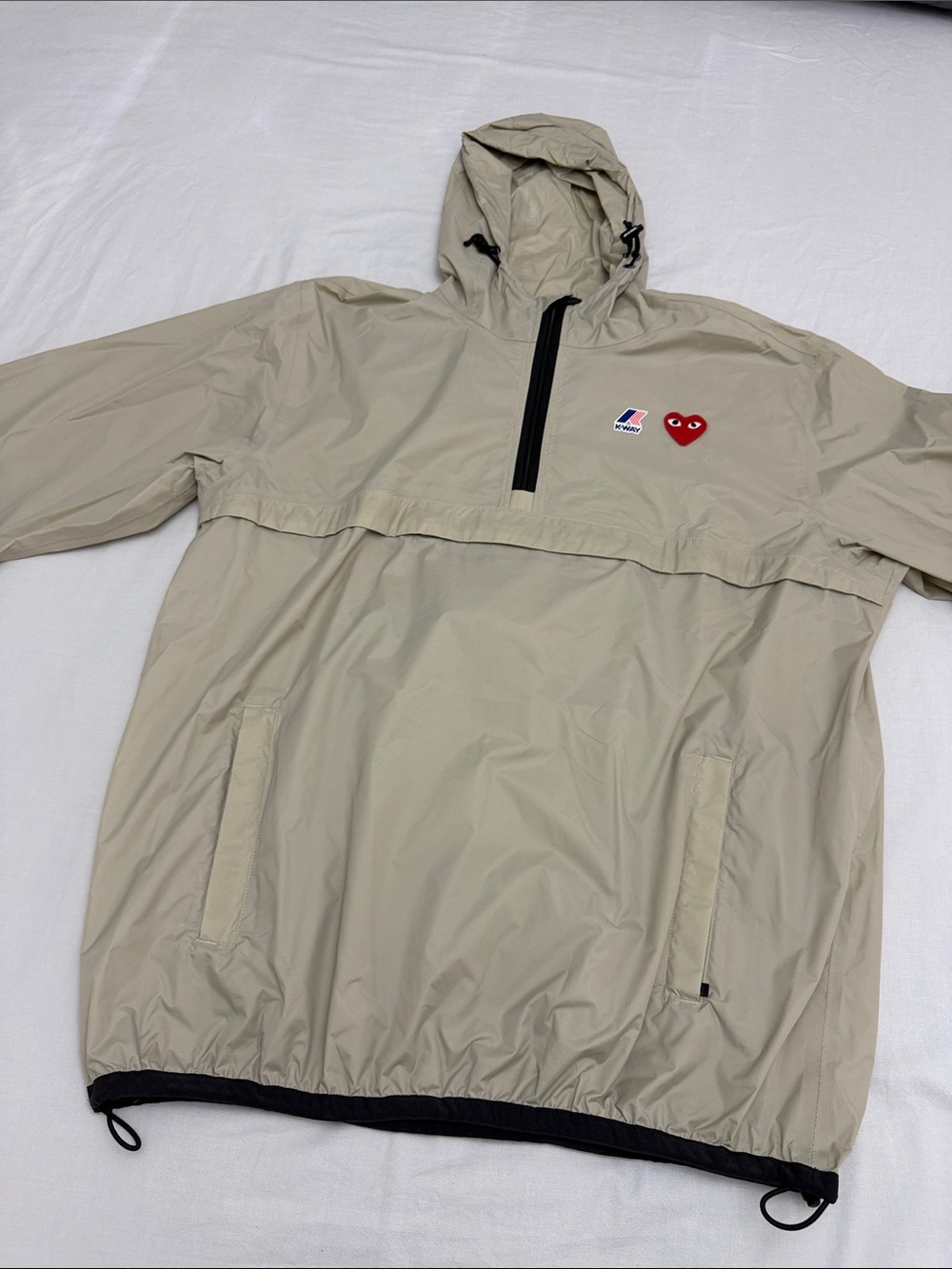 Comme Des Garçon Play - Beige K-Way Edition Leon Jacket